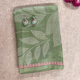 Anagha Foliage Kutch Embroidered Kanchi Silk Saree