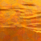 Circular Block Printed Silk Fabric