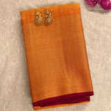 Trayi Violet Kanchipuram Silk Saree