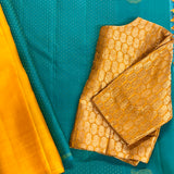 Ranya Teal Varnam Kanchipuram silk saree