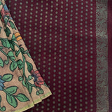 Kalpataru Earthsong Handpainted Silk Saree