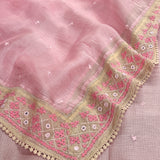 Tussar kota kutch embroidered saree