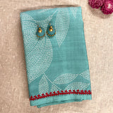 Anagha Foliage Kutch Embroidered Kanchi Silk Saree