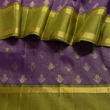 Sumangala Zari Checks Kanchipuram Silk Saree