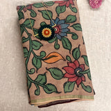 Kalpataru Earthsong Handpainted Silk Saree