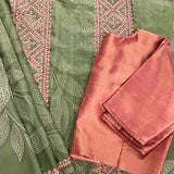 Anagha Foliage Kutch Embroidered Kanchi Silk Saree