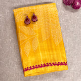 Anagha Foliage Kutch Embroidered Kanchi Silk Saree