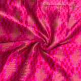 Sweet Check Block Printed Silk Fabric