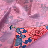 Orchid Pink Organza flip saree