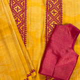 Anagha Foliage Kutch Embroidered Kanchi Silk Saree