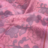 Orchid Pink Organza flip saree
