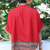 Red box fit shirt