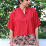 Red box fit shirt