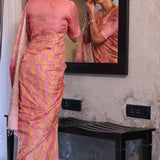 Ombre printed tussar saree