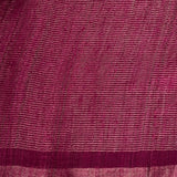 Metallic zari striped organza saree