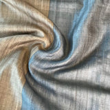 Colour blocked tussar saree