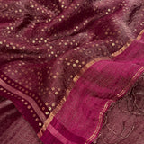 Metallic zari striped organza saree