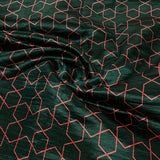 Geometric Block Printed Silk Fabric