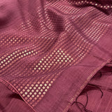 Sequinned matka silk saree