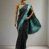 Kimaya swan and paisley silk saree