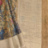 Tussar kalamkari saree