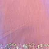 Organza pitai work saree