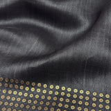 Sequinned Matka Silk Saree - Grey