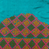Tussar kutch embroidered blouse piece