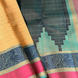 Kimaya peacock border silk saree