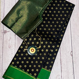 Meera Black Kanchipuram Silk Saree