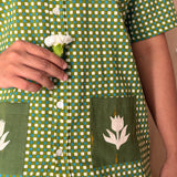 Flowerbed Topiary Patch Pocket Shirt - Greenhouse
