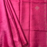 Tussar mukaish work saree