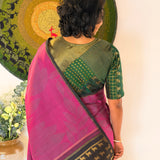 Jwala Silk Blouse - Green