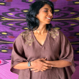 Elements Embroidered Kaftan - Sand