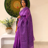 Tuhina Kutch Embroidery Organza Saree