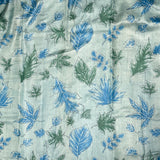 Veena Foliate Tussar Saree - Blue