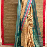 Mila Diamond Thread Woven Border Silk Saree