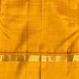 Mishrita Twin Border Chiffon Saree - Pink, Mustard and Fuchsia