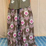 Elements Plume Flared Ikat Pants - Sparrow