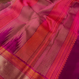 Kimaya mayil kann border silk saree