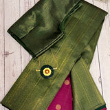 Ranya Garden Green Kanchipuram Silk Saree