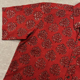 Maroon Floral Men's Shirt