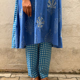 Azure Embroidered Coord Set