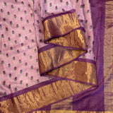 Maya Little Flowers Tussar Saree - Lavender