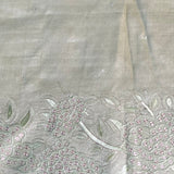 Tussar pitai work saree