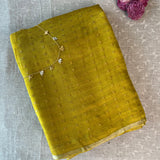 Silk sequinned saree