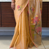 Organza jamdani saree