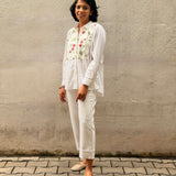 Rosette Cross-Stitch Shirt