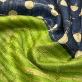 Maya Dot Magic Tussar Saree - Green