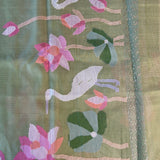 Organza jamdani saree